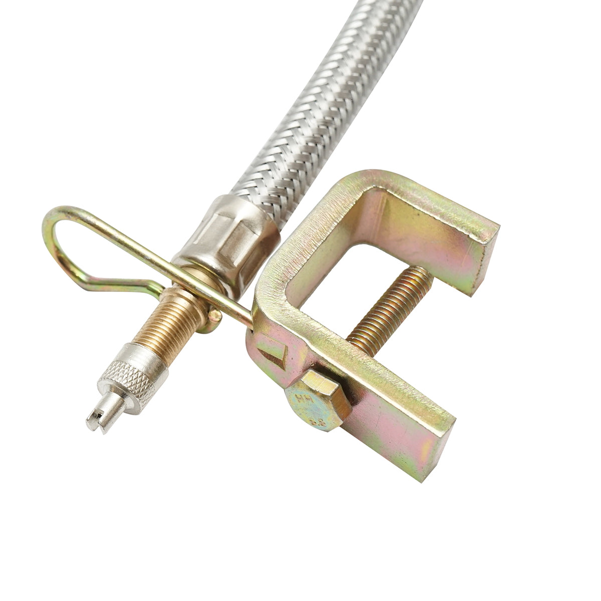 Wheel valve extension with metal protection and clip with screw 250/280mm