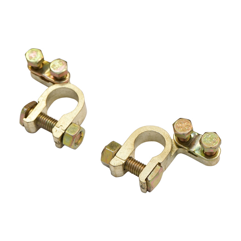 Set of copper battery terminals Cu+ Breckner Germany