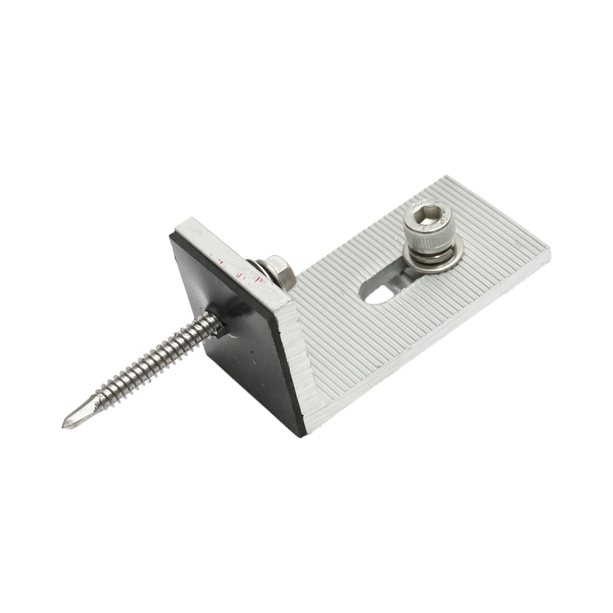 Roof clamp with EPDM gasket for securing photovoltaic solar panel system B Breckner Germany