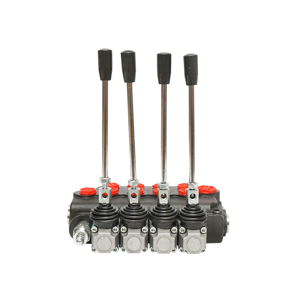 Hydraulic distributor with 4 levers safety valve SD11 flow 80L/min lever and reduction -15 /+80 Breckner Germany