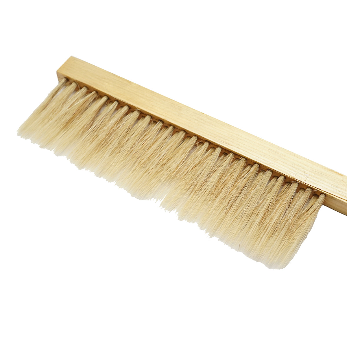 Double row beekeeping brush made of horse tail with a wooden handle 410x80mm