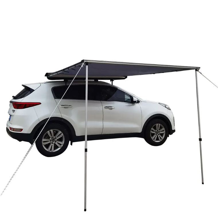 Car side awning 200x250cm, canopy, foldable with ceiling attachment