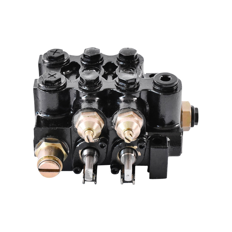 Professional hydraulic distributor with two levers, pressure 200 bar 80L/minute