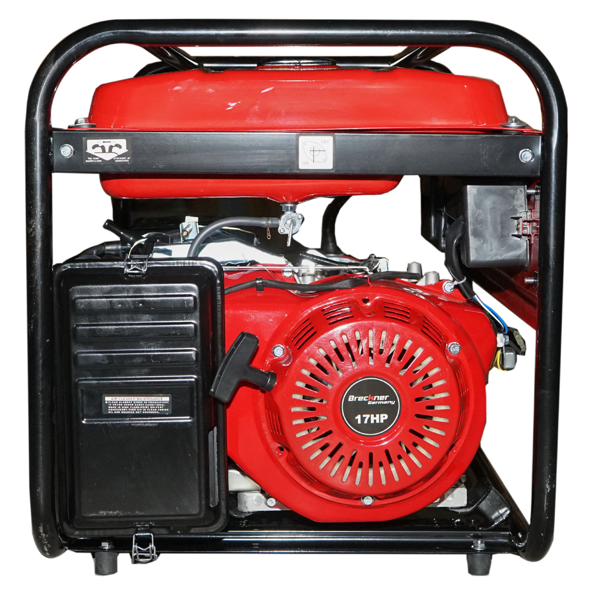 Gasoline electric generator 220V 7.5KW 50Hz, 17HP manual start Breckner Germany