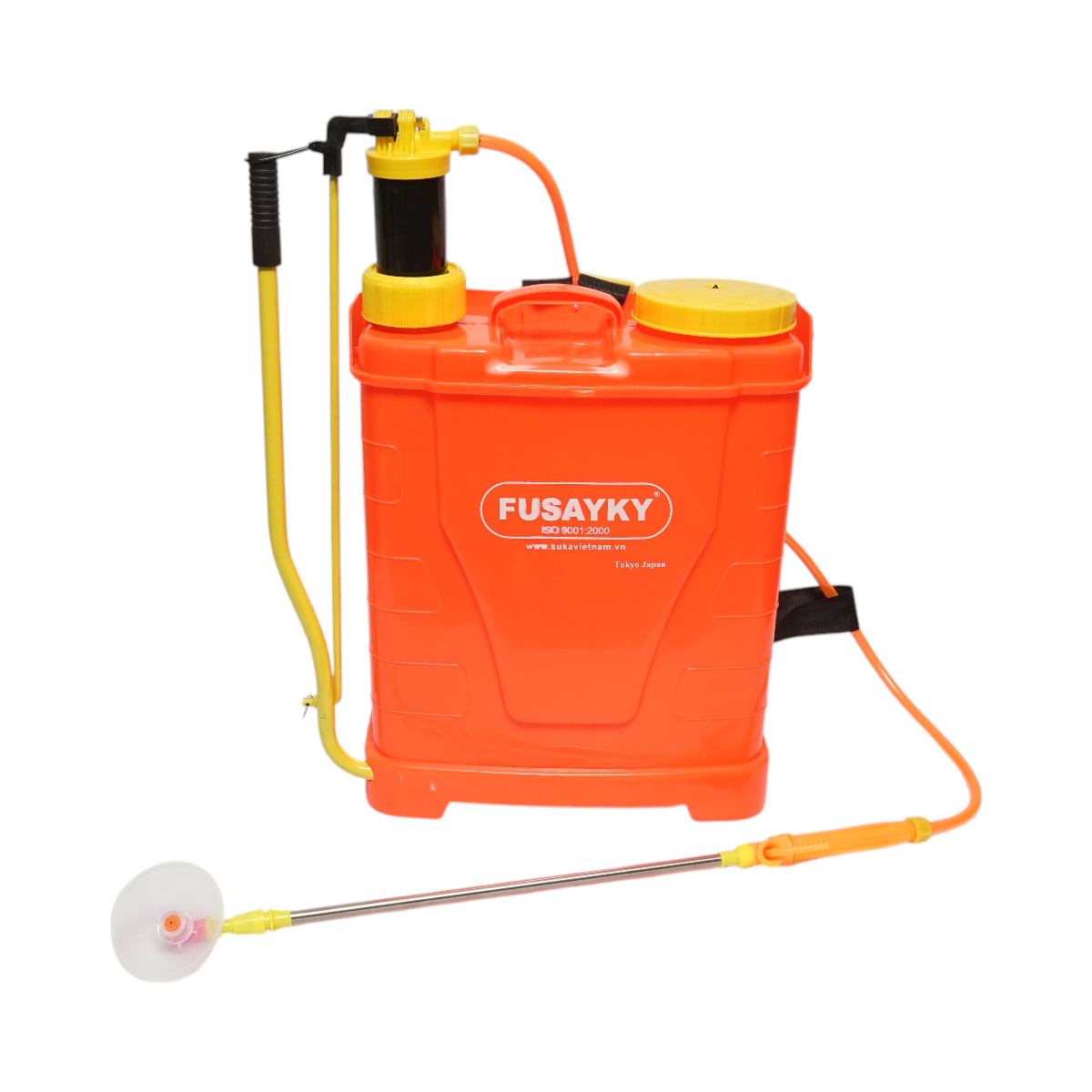 Manual spray pump, 18L tank, 3 nozzles, max pressure 3 bar
