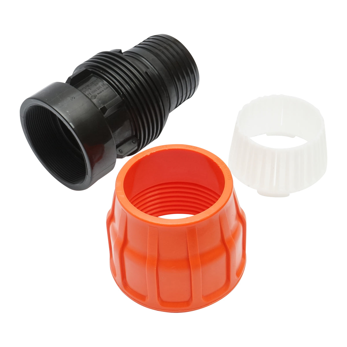 Layflat Adaptor with Dutch D75x75mm with internal thread, PN6 Poelsan