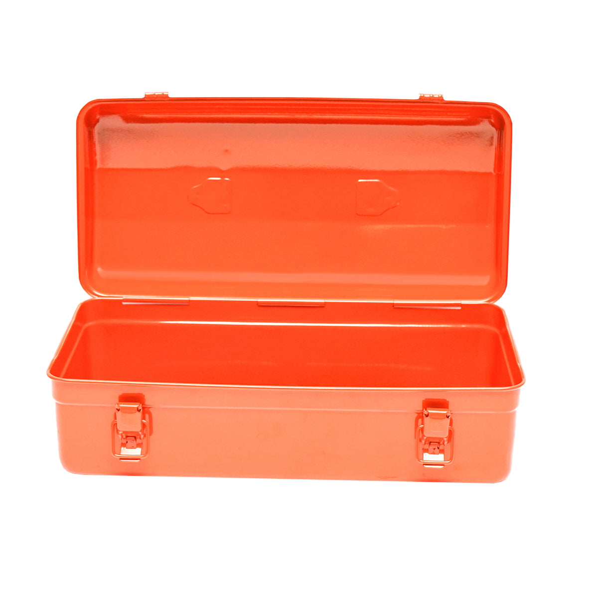 Orange metal tool box 430x200x160mm Breckner Germany