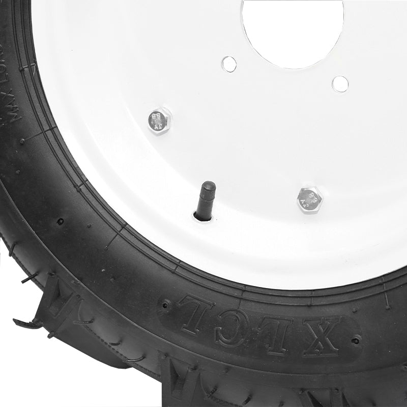 Complete wheel 500/12 R1 6PR with white rim