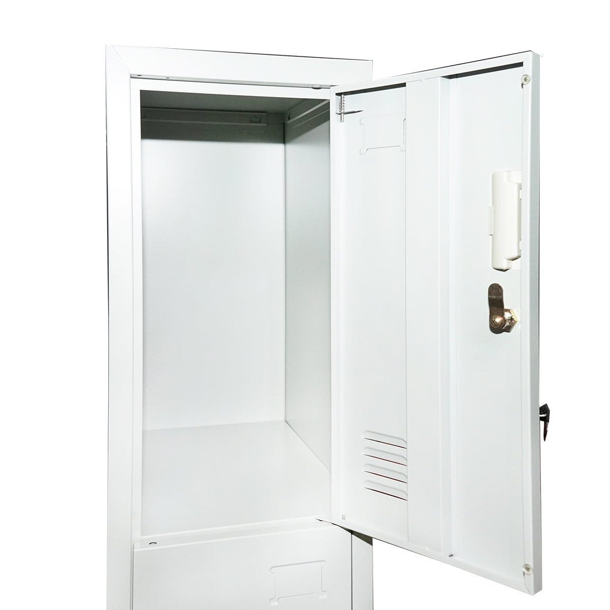 Locker room, metal cabinet with 3 secured doors 1700x300x450mm Breckner Germany