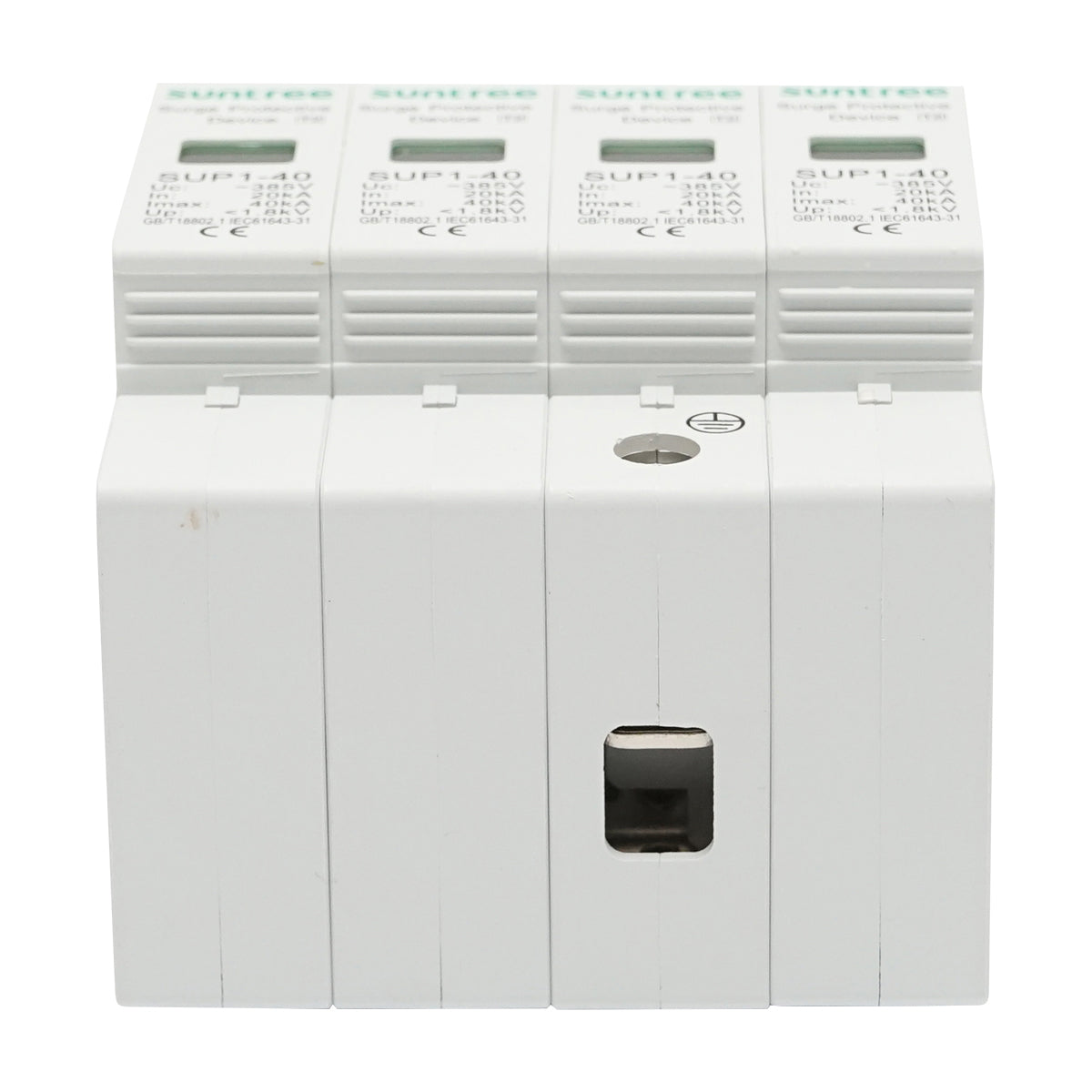 Surge protector with signaling 4P ACSPD 380VDC, 2040KA Suntree