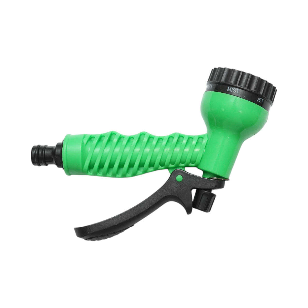 Adjustable spray gun set with 7 modes, 2 connectors 1/2, 1/2-3/4 adapter for garden hose