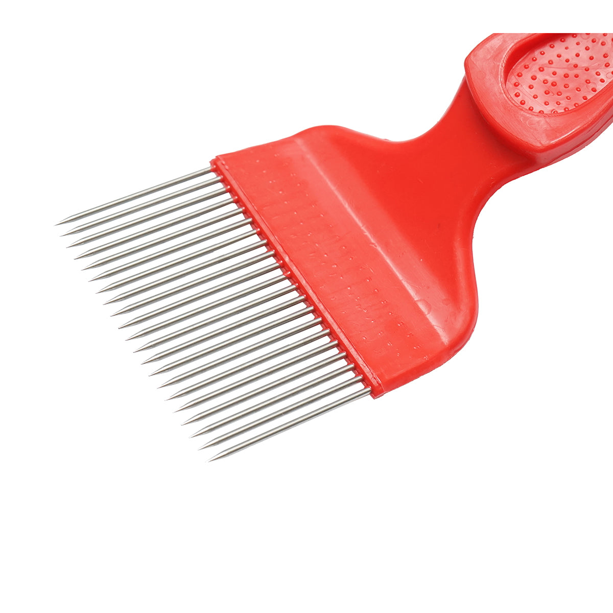 Bee fork for uncapping with bent stainless steel teeth and plastic handle, 210mm