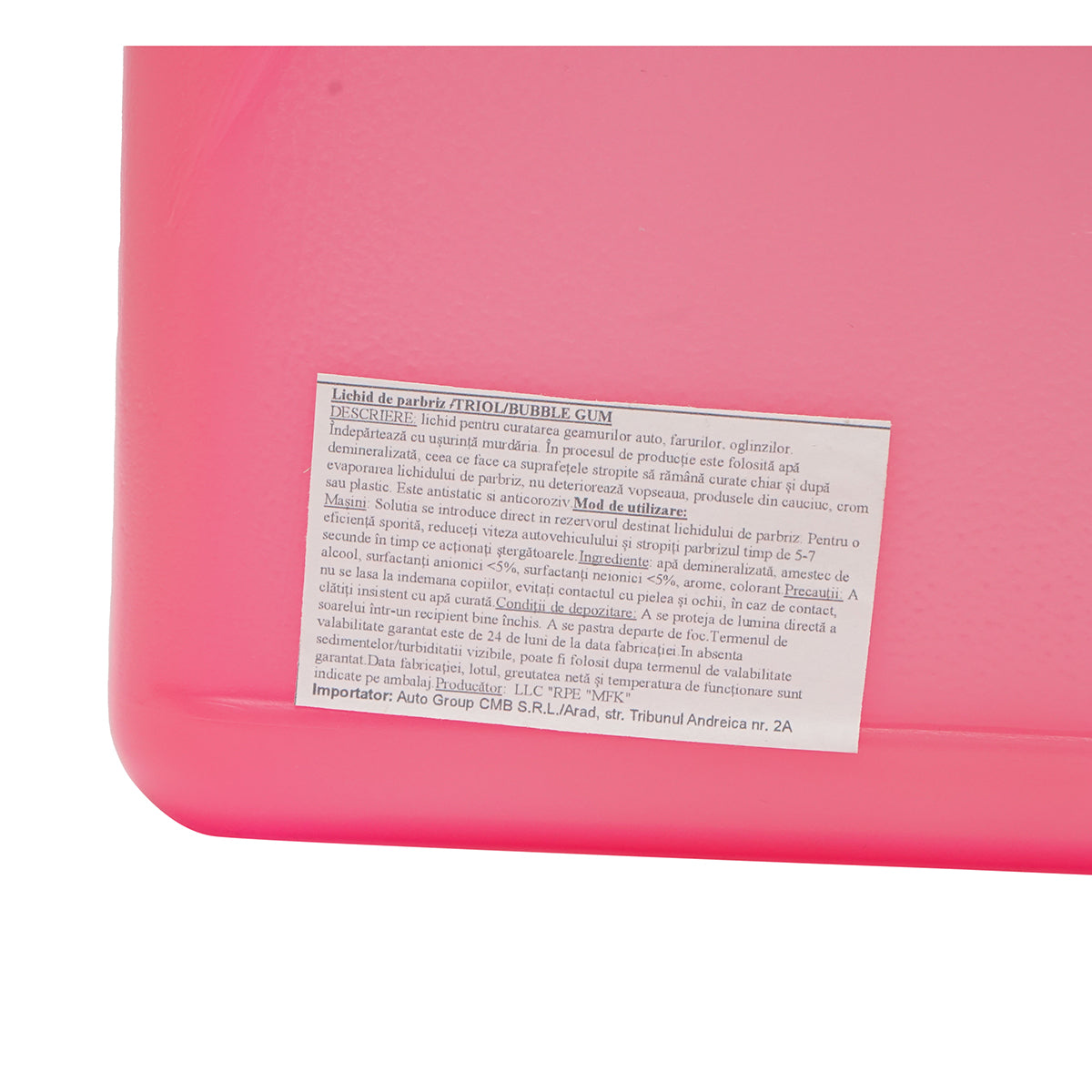 Windshield fluid -20 degrees, bubble gum scent 5L TRIOL