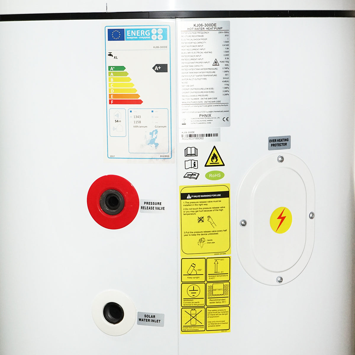 1.5KW heat pump, 220V with built-in 300L hot water boiler 2 in 1 R290 PHOENIX