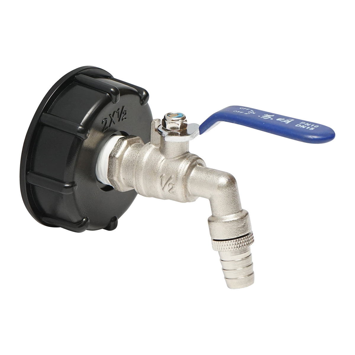 1/2 brass drain tap for IBC tank with 60 mm internal thread Autospeed