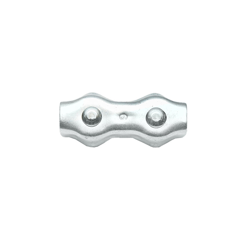 Galvanized electric wire connector with screws for electric fence