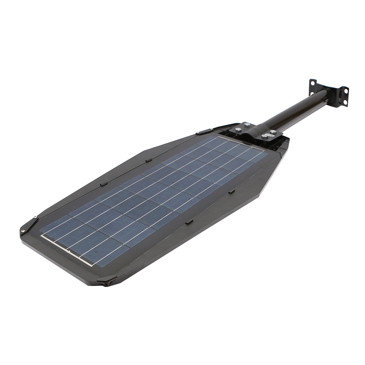 200W LED solar street lamp, 6500K, IP65 with solar panel, motion sensor, and pole mounting Breckner Germany