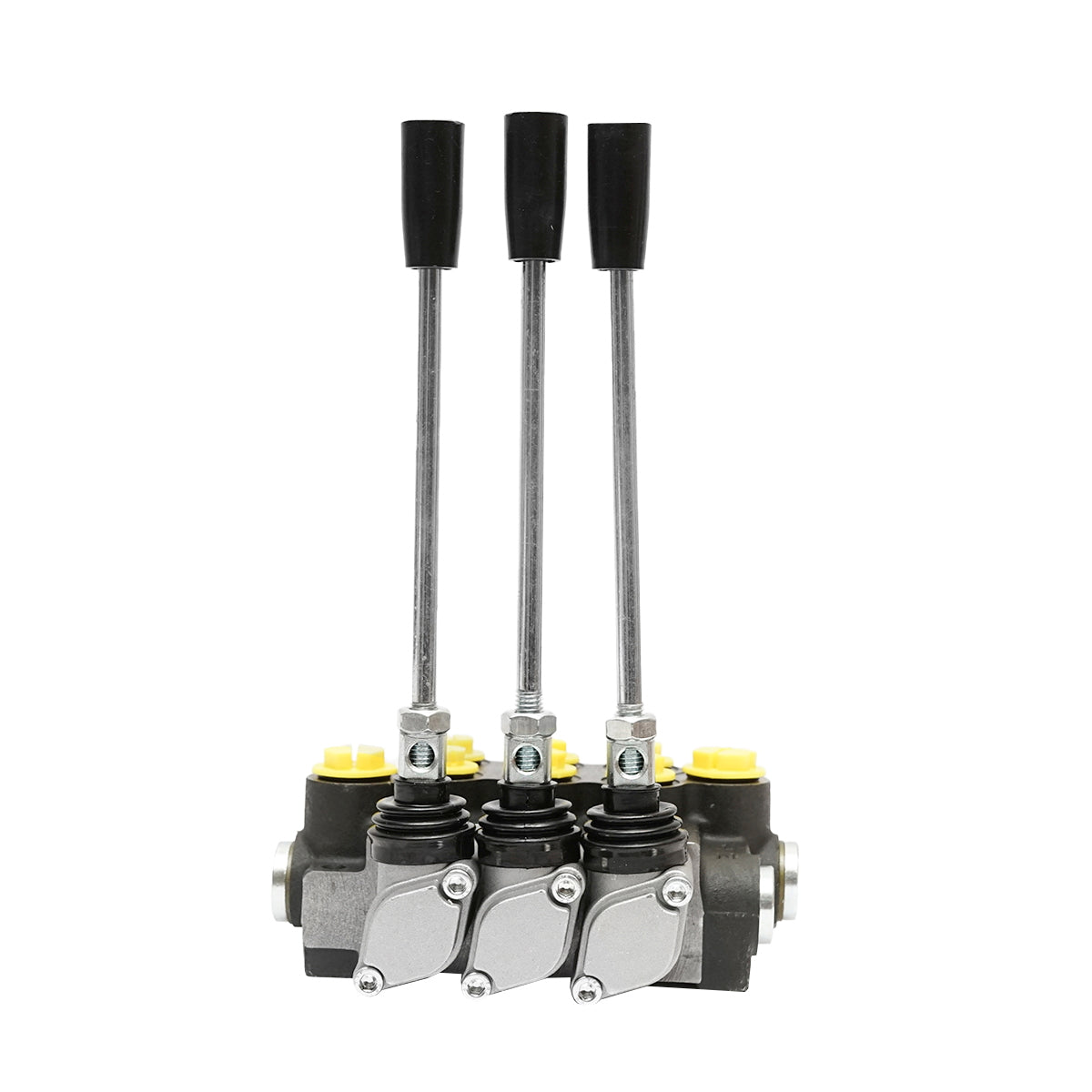 Hydraulic distributor with 3 levers, flow rate 40L/min with included lever and reduction -15 /+80 Breckner Germany