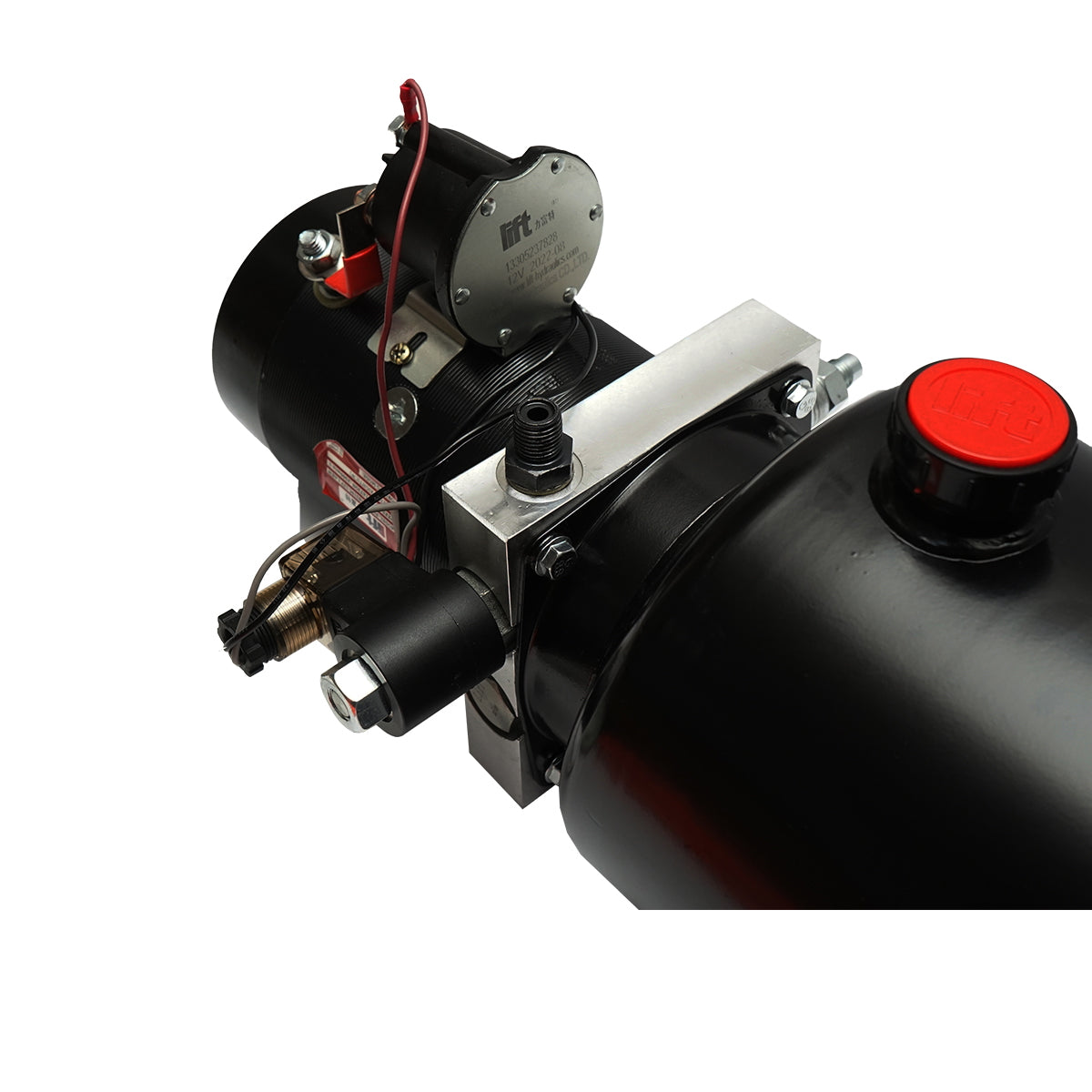 12V tipping pump, 1.6kW 160 bar with 10L metal tank Breckner Germany