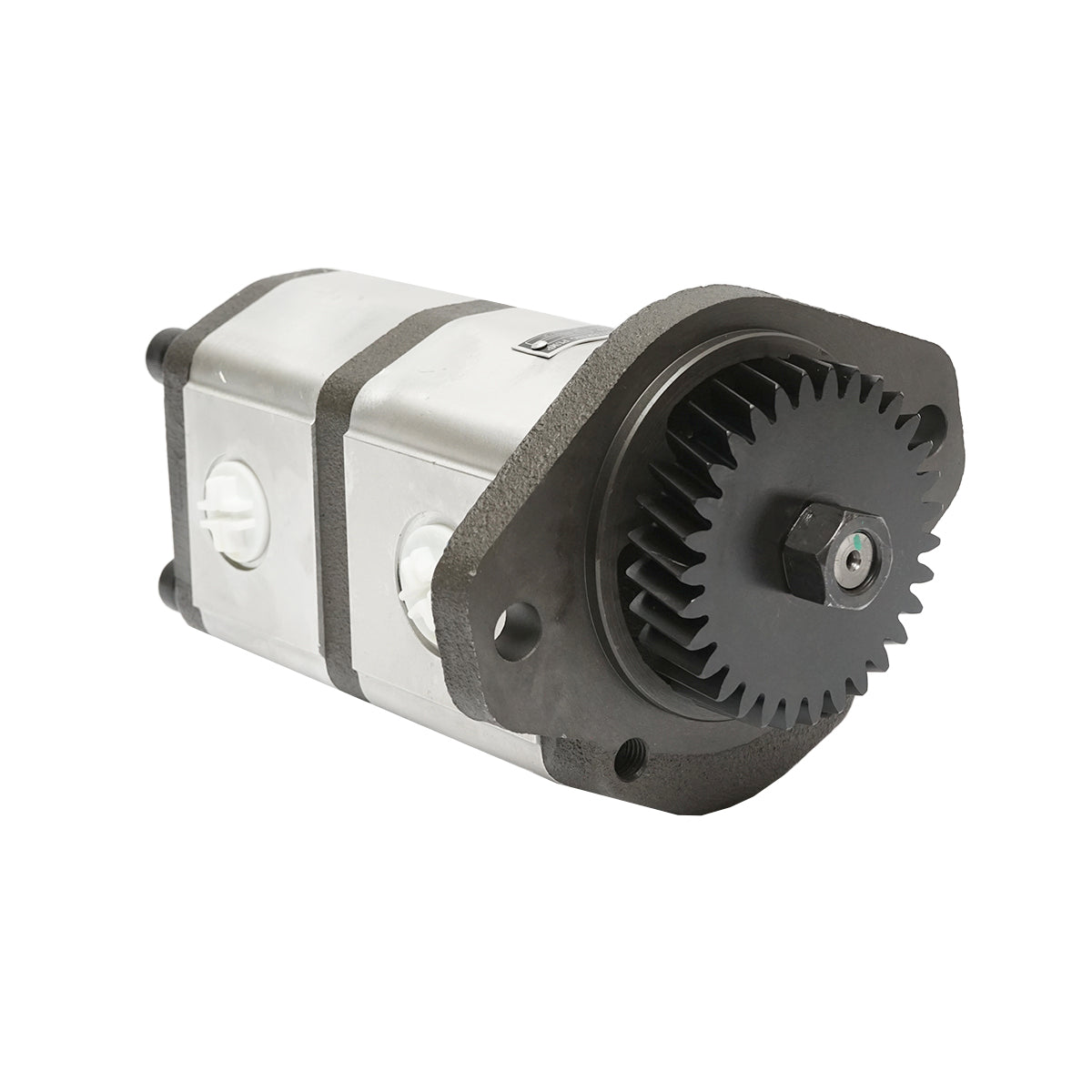 Double hydraulic pump with a flow of 28+12 cm3, pinion 93.05 mm, Z=31 for John Deere OEM RE72058, RE73947