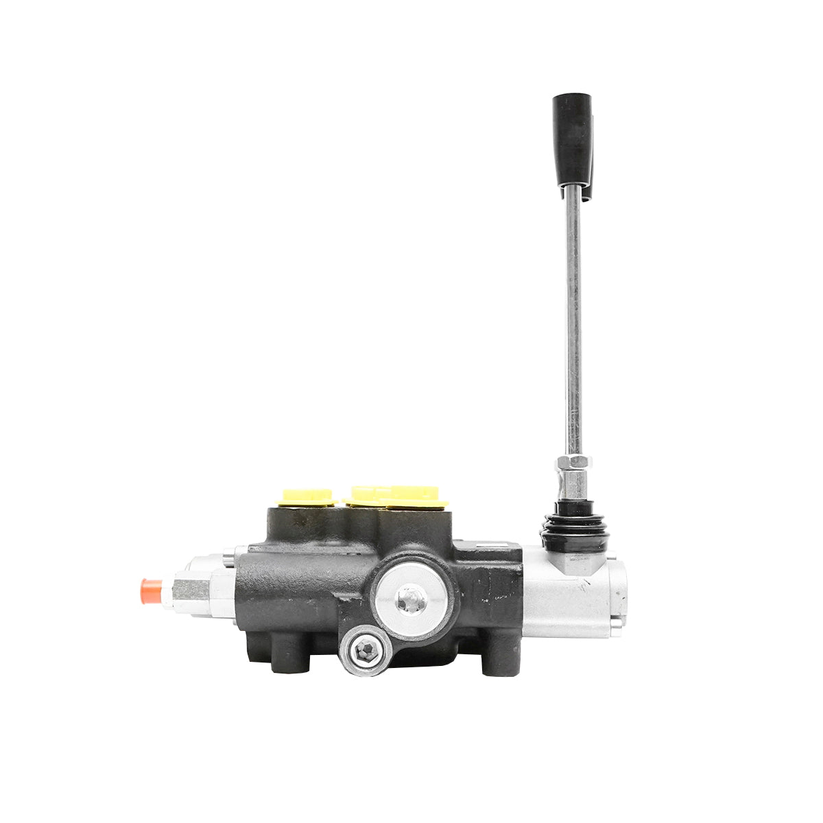 Hydraulic distributor with 2 levers, flow rate 80L/min with included lever and reduction -15 /+80 Breckner Germany