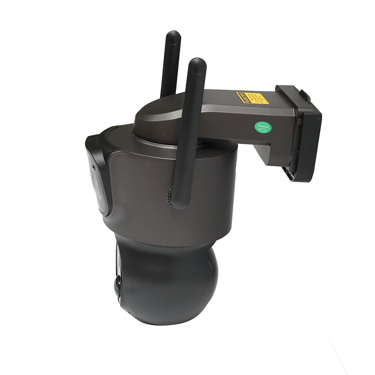 4 MP dual lens surveillance camera with 7.6W solar panel, fast charging 18650 battery, 2.4 GHz WIFI, 360 degree PTZ rotation with motion sensor, human detection PIR, alarm, night vision and iCSee application