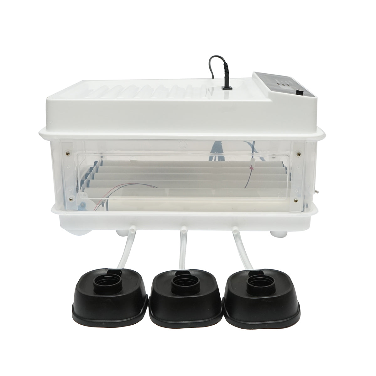 Automatic incubator 30 eggs 50W, 12V-220V, automatic rotation, temperature control, humidity, electronic display