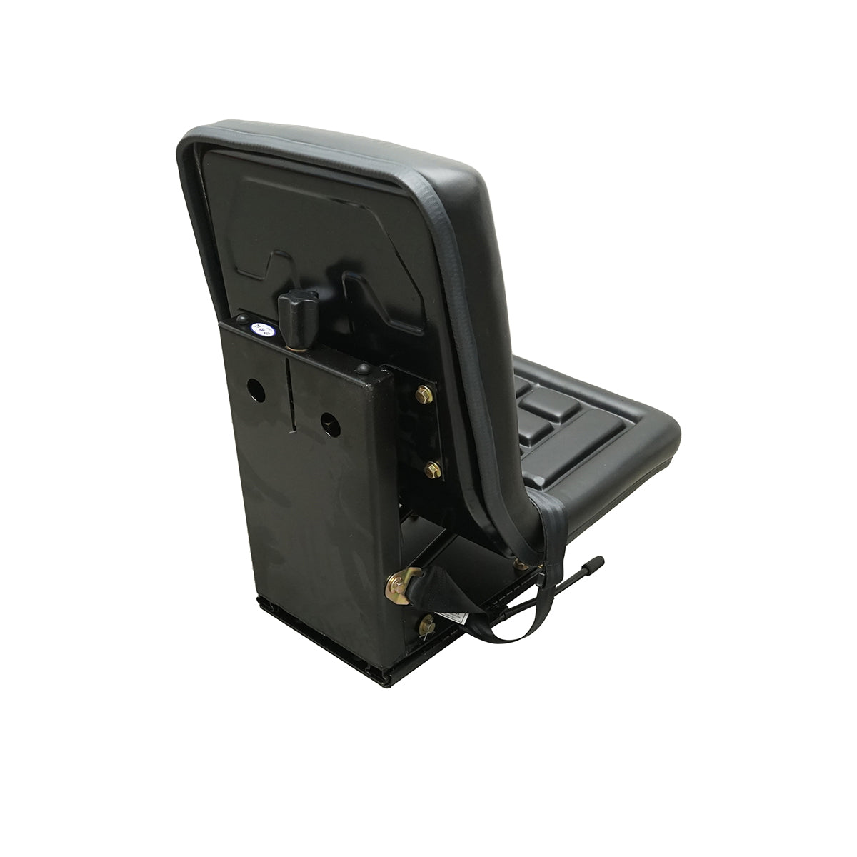 Universal seat with seat belt for agricultural or industrial machinery, forklift
