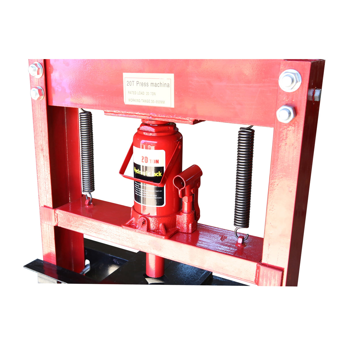 20T hydraulic press, 30-650mm 50Kg with 20T piston jack Breckner Germany