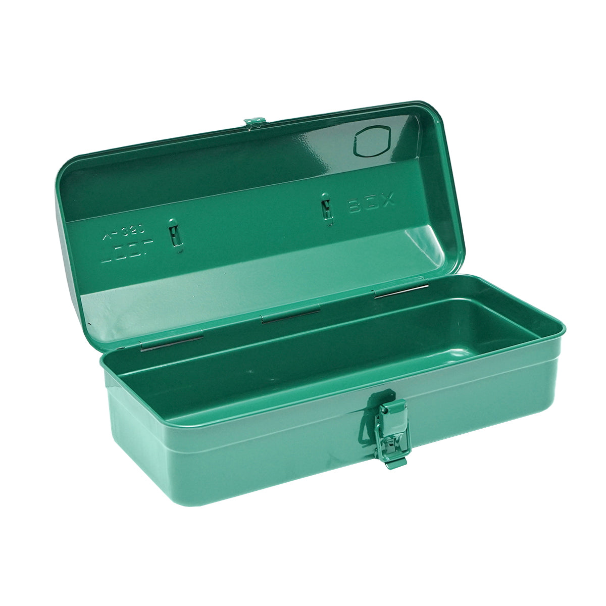Green metal tool box 370x160x120mm Breckner Germany