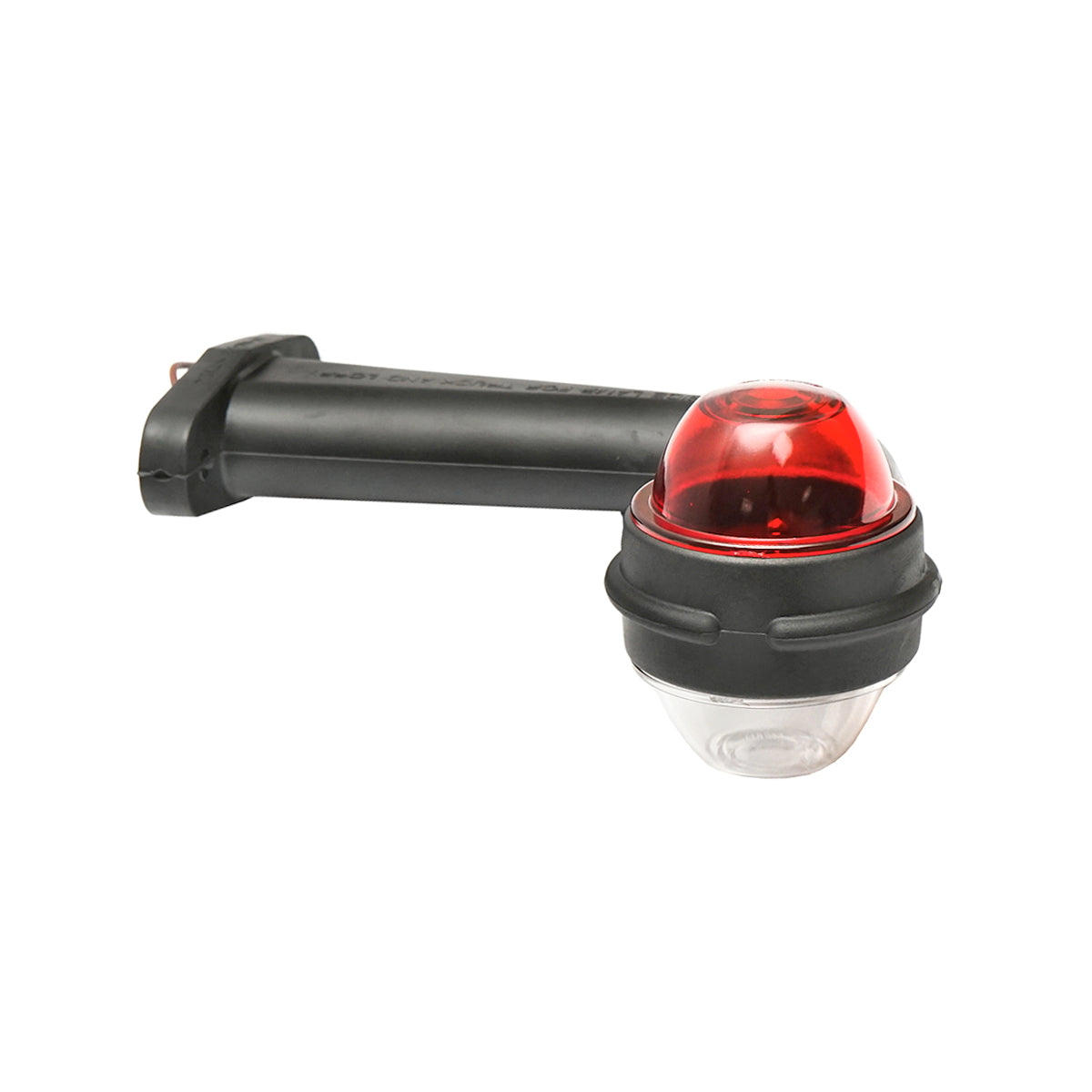 Side marker lights with LED 24V, red-white, rigid PVC /set