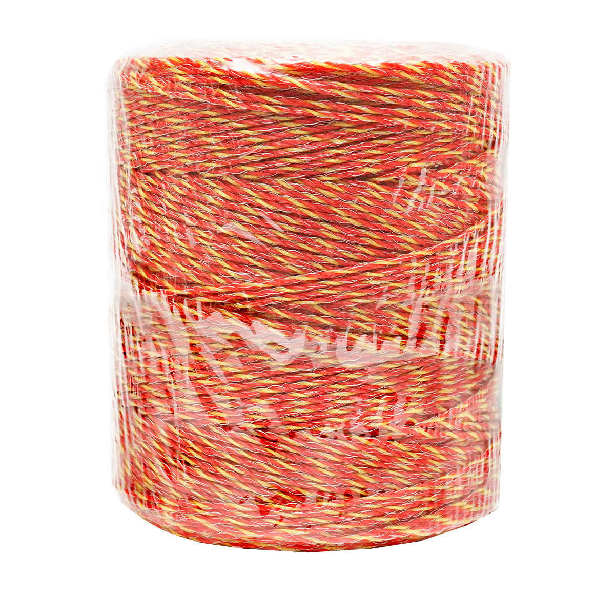 Roll of yellow-red wire with 2mm metal insert 6x0.15mm. SS, 500m electric fence Breckner Germany