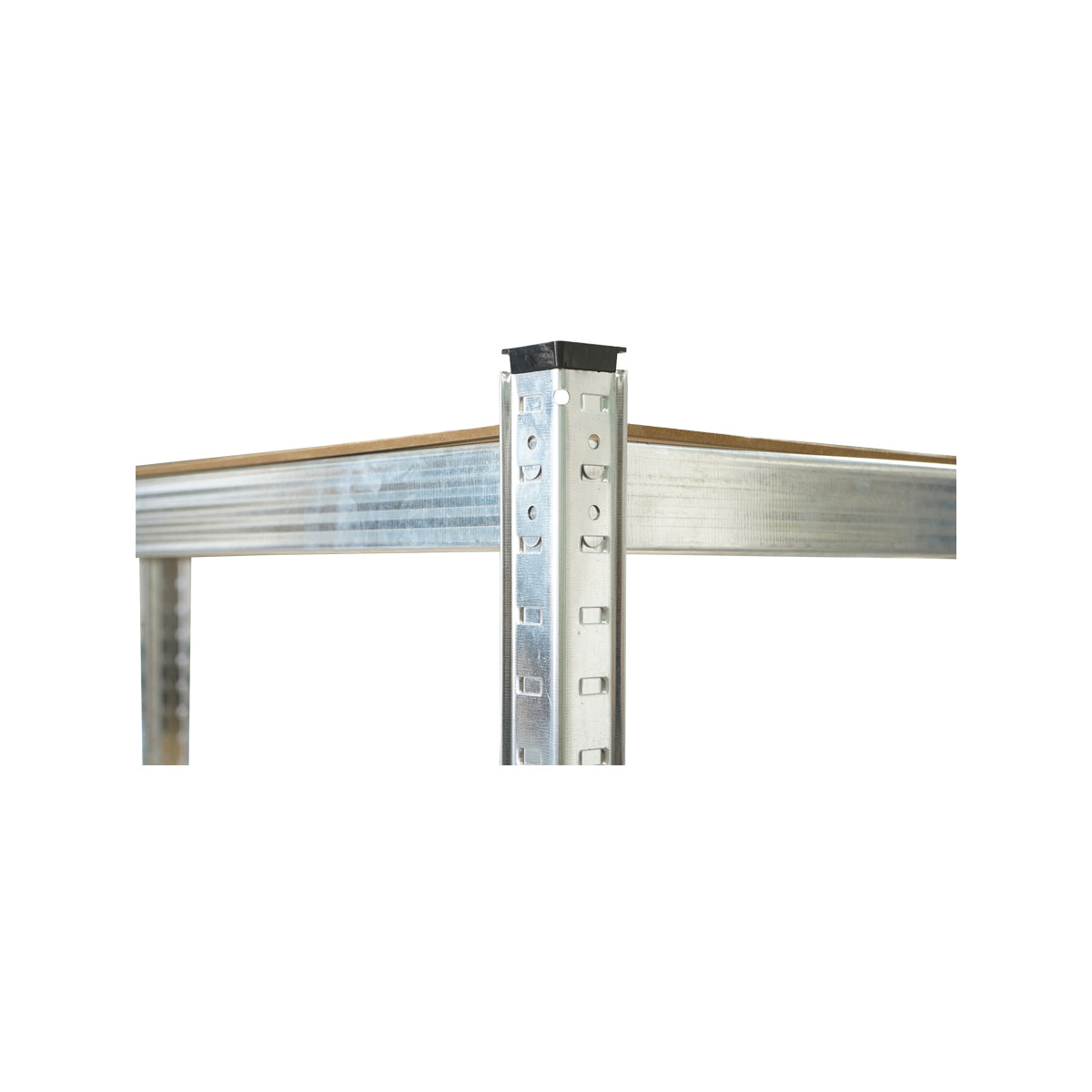 Metal shelf with 5 MDF shelves, 180x120x45cm, 175kg/shelf, assembly without screws, galvanized