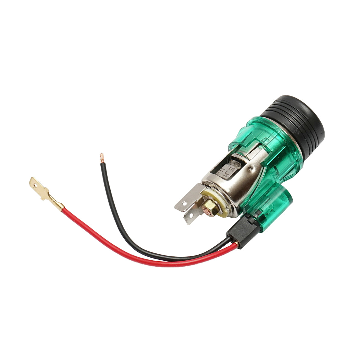 Universal 12V car cigarette lighter socket fi28, with integrated green light Breckner Germany
