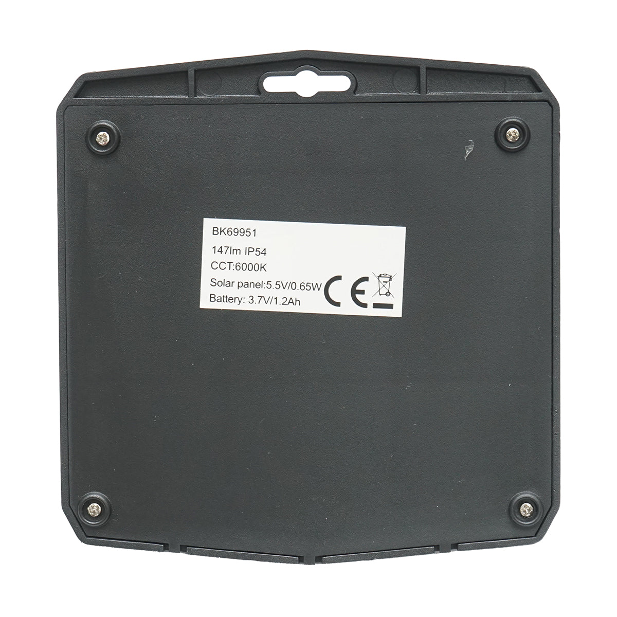 LED solar lamp 147lm for wall, fence, stairs with solar panel 0.65W/5.5V, battery 3.7V/1.2 Ah and motion sensor IP54 Breckner Germany