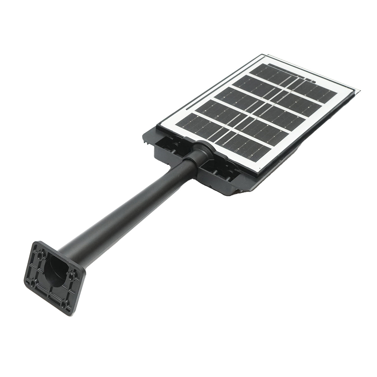 100W LED solar lamp with 3W solar panel, LifePo4 battery 3.2V/3Ah, 6500K, 187lm with 250mm mounting arm, motion sensor IP65 Breckner Germany