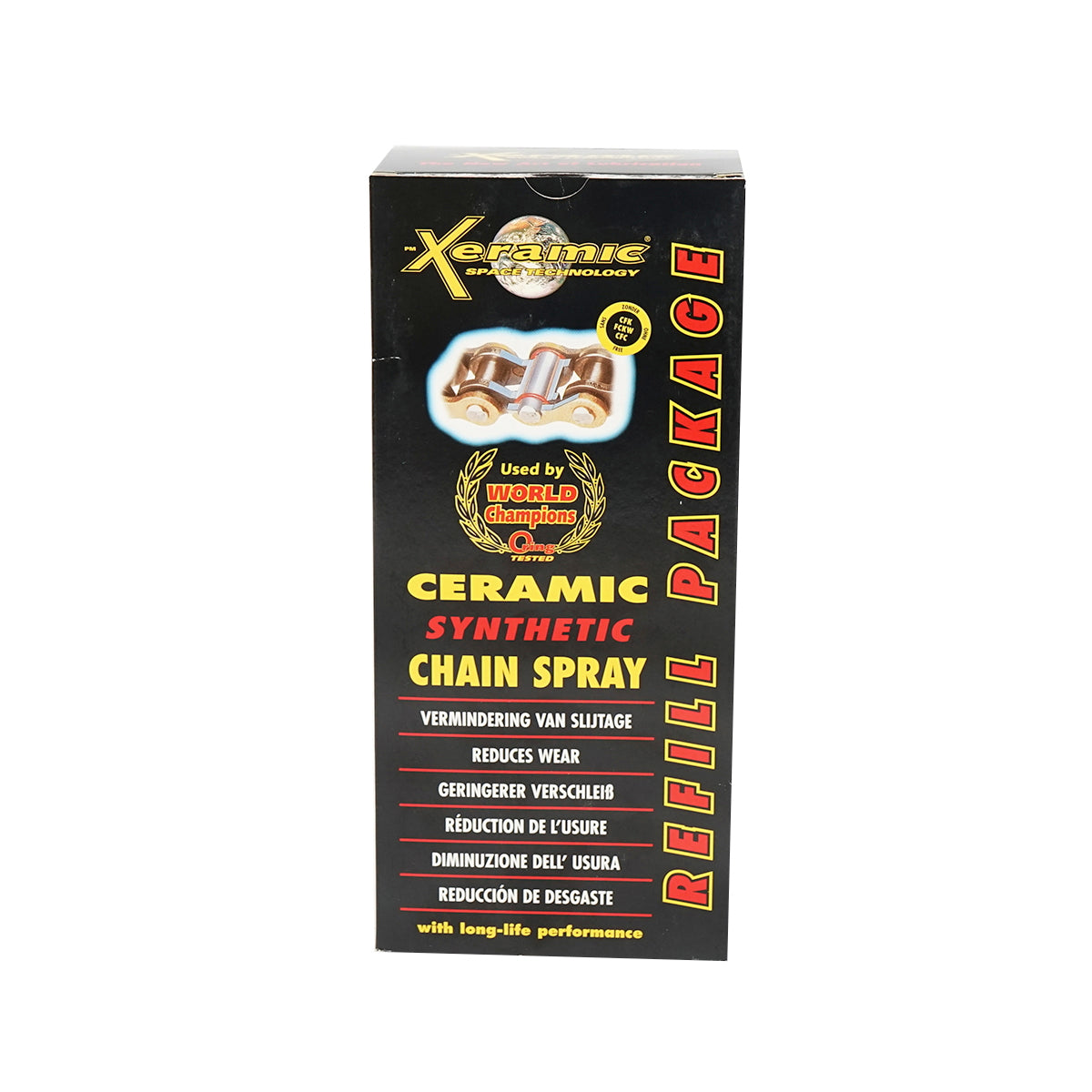 Xeramic chain lubrication spray