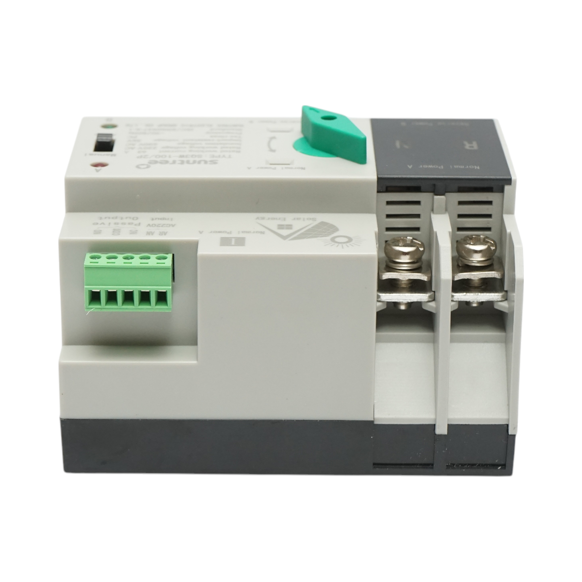 ATS switch 220V single-phase, automatic separator from photovoltaic panels to grid SQ3W-100/2P Suntree