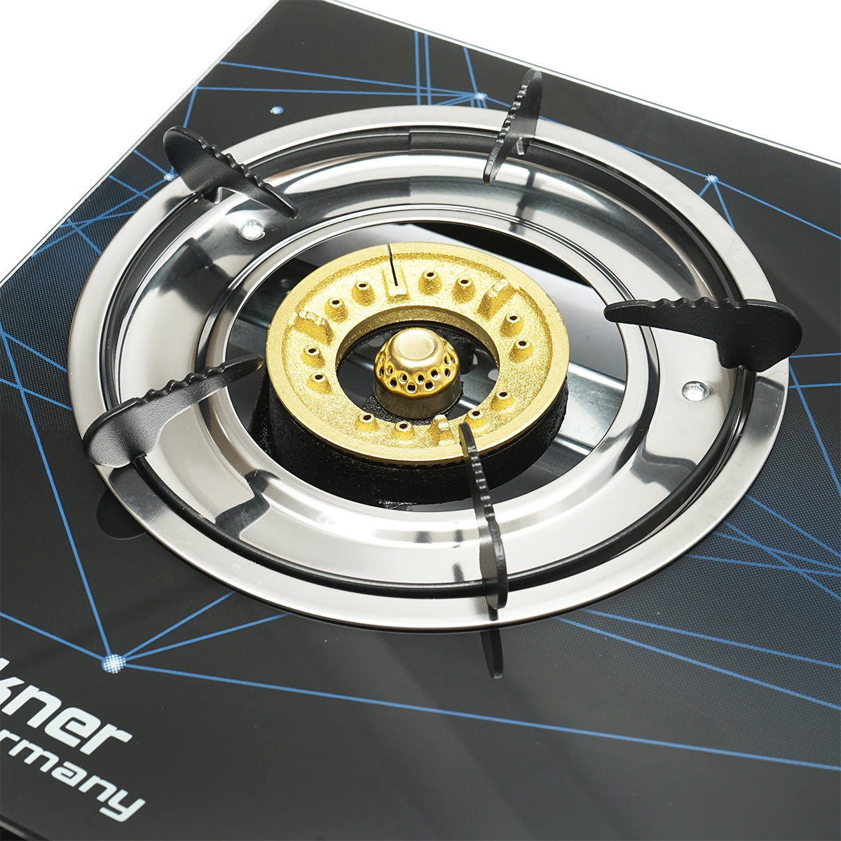 Stove, 2-burner cast iron hob 3KW, tempered glass 700x380x94mm Breckner Germany