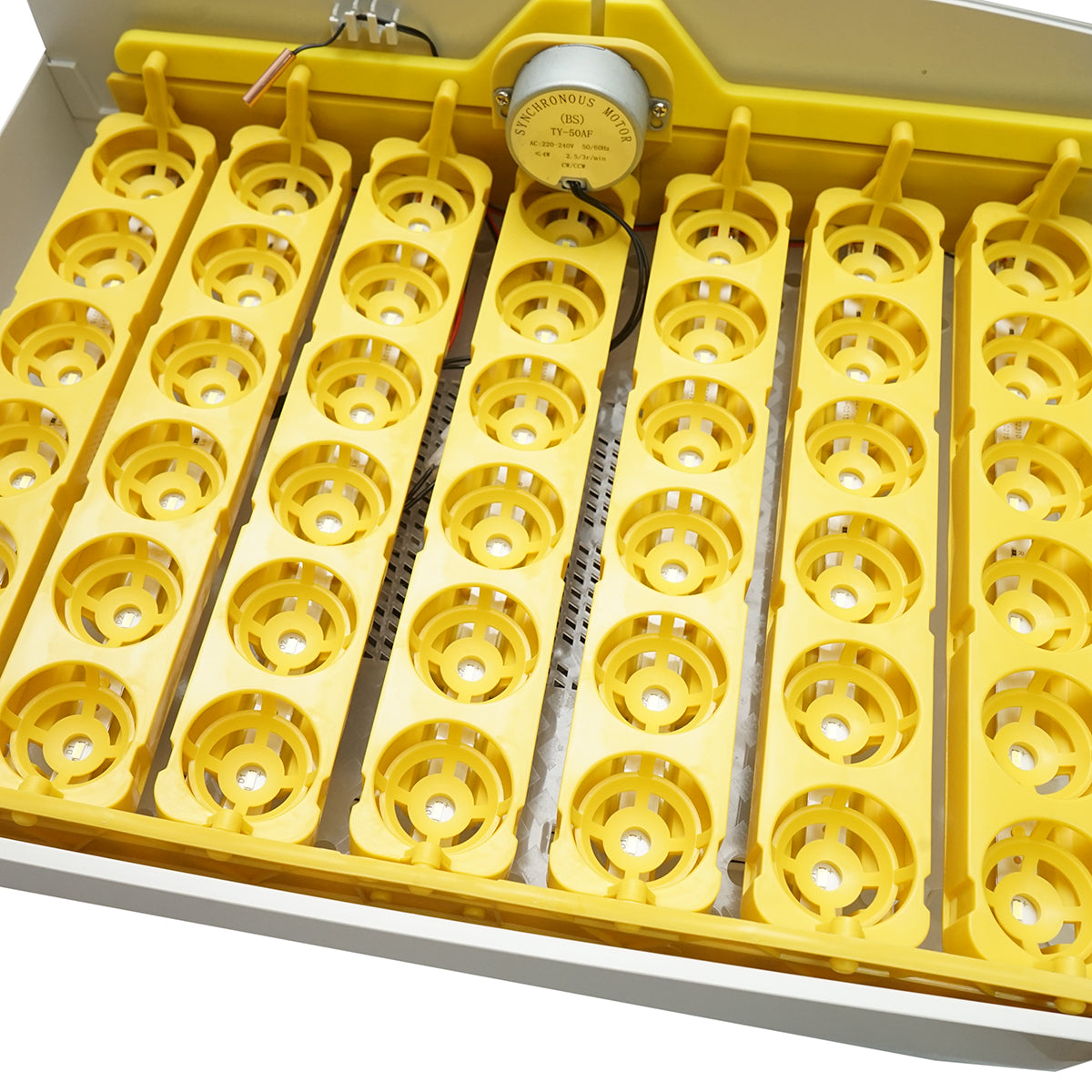 Automatic incubator 32 eggs 220V, automatic turning, temperature control, humidity, electronic display, LED illuminated tray