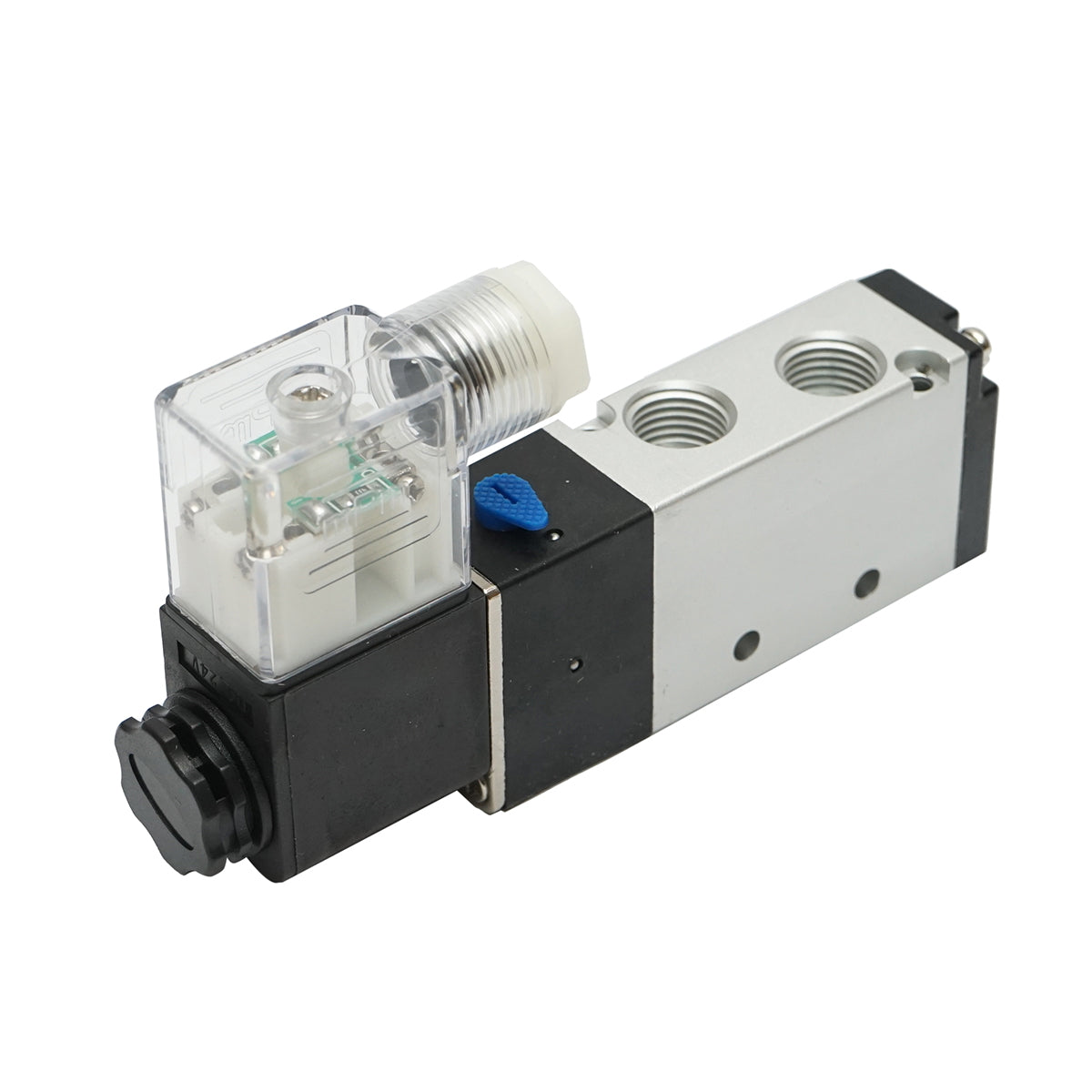 Pneumatic solenoid valve 2 circuits 1/4, DC24V/4.8W, max pressure 0.8MPa IP65