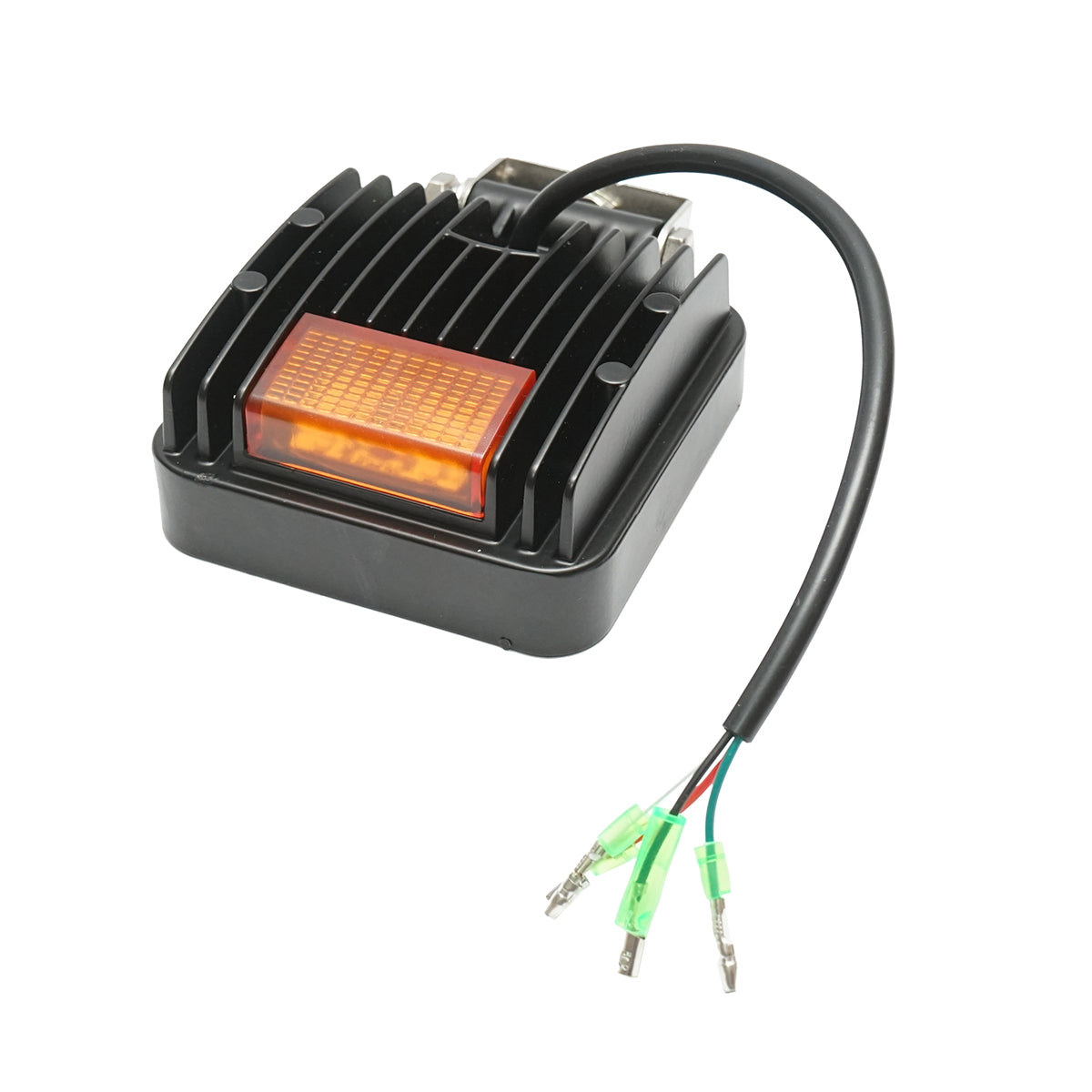 LED projector with signaling 12-48V, 48W, 3 functions, aluminum housing 110x110x42mm