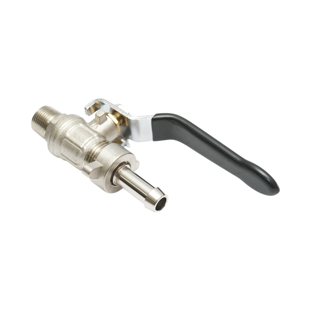 Shut-off valve with quick connection and exterior thread 1/2 for herbicide sprayer