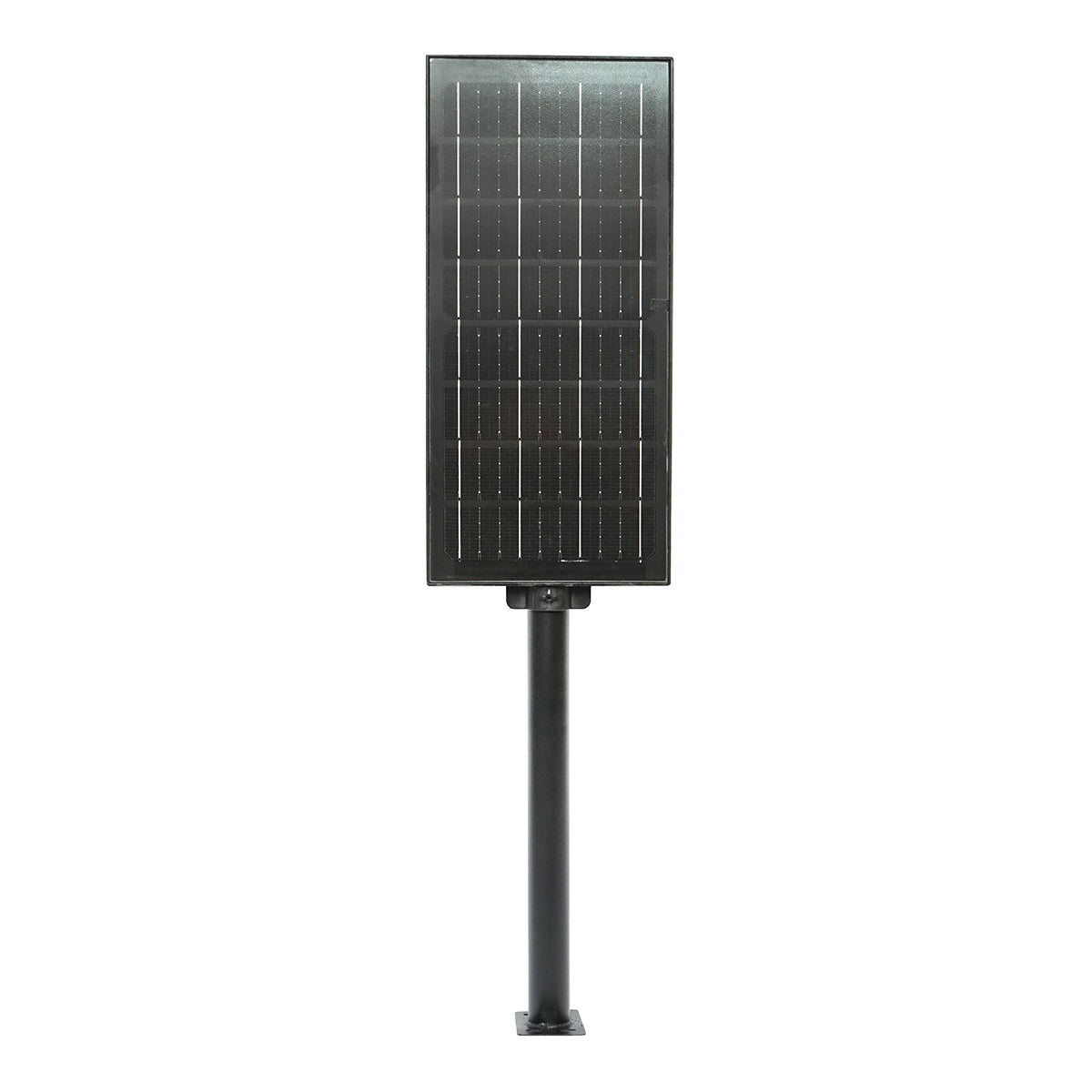 150W LED solar street light, 6500K, IP65 with 15W solar panel, LifePo4 battery 18Ah, motion sensor, and mount on pole Breckner Germany