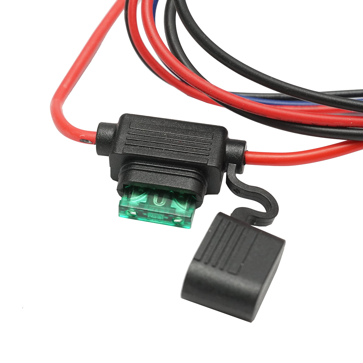 Wiring with relay button and fuse for 12V/40A projectors Breckner Germany