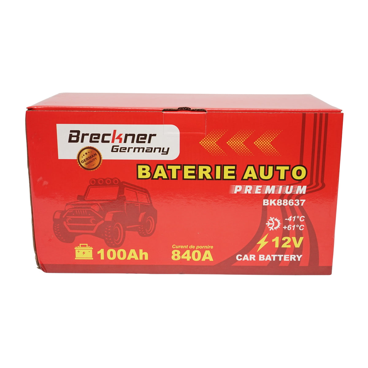 Battery, car battery 100Ah, 840A, 12V BRECKNER PREMIUM