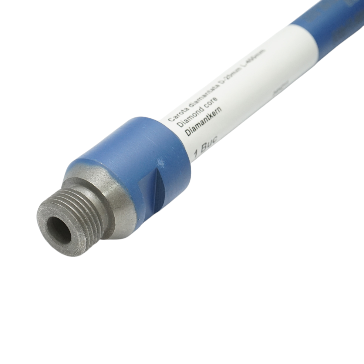 Diamond core drill 20x400mm with 1/2 GAS external thread, wet drilling for concrete, brick Breckner Germany