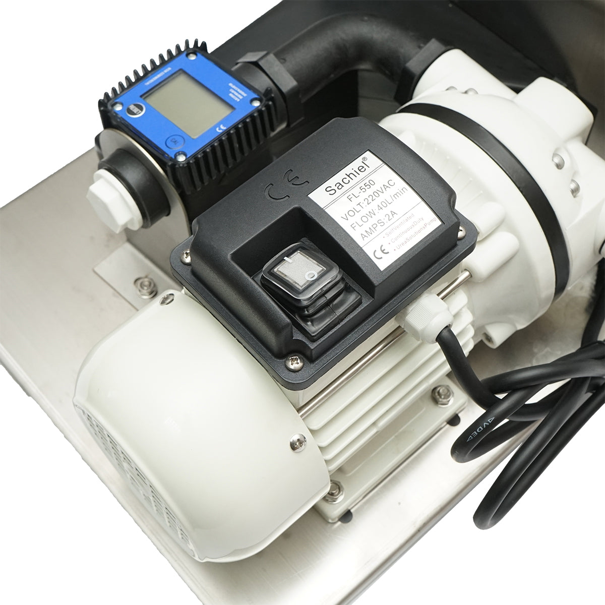 AdBlue transfer pump 220V, 440W 40L/min with hose and nozzle