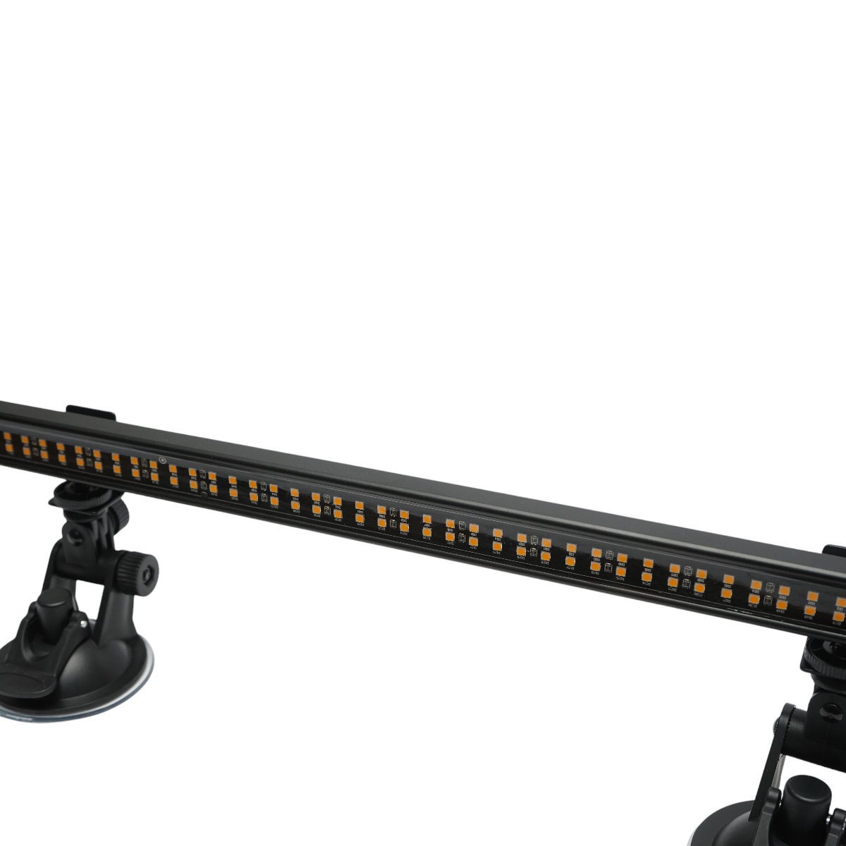 62cm LED strobe bar with suction cups, 60W, 10-30V, strobe with 9 colors, 15 lighting modes