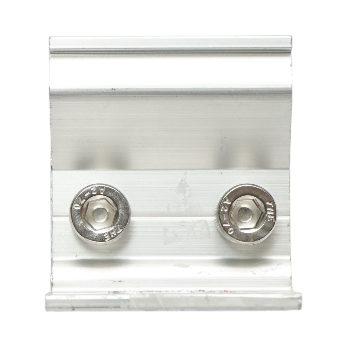 The clamp for the corrugated sheet metal roof for securing the solar photovoltaic panel system B Breckner Germany